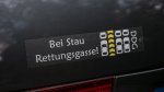 Rettungsgassenaufkleber 20x4cm Transparent